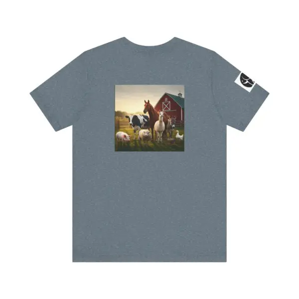 Adult ZooMates! Unisex Soft Jersey Short Sleeve Tee - Fun Farm Animal Graphic Shirt - Image 34