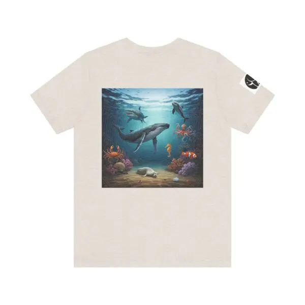 Adult Unisex Jersey Tee - Fun Animal Graphic Shirt for Nature Lovers with Ocean Animals. - Image 18