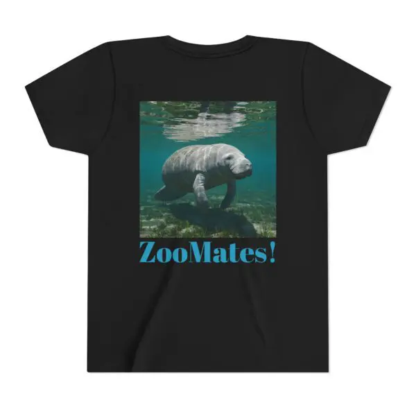 Youth Short Sleeve Cute Manatee Tee - ZooMates! Design - Image 14
