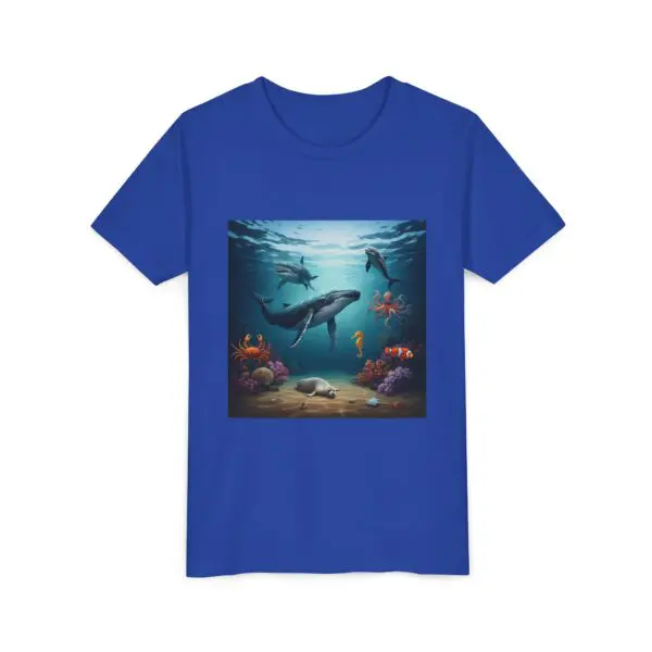 Youth Short Sleeve Tee with ZooMates! Ocean Animals Design - Image 15