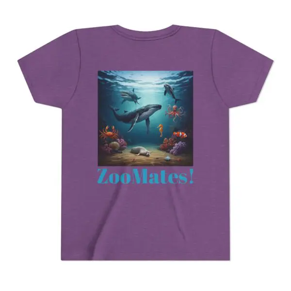 Youth Short Sleeve Tee with ZooMates! Ocean Animals Design - Image 18