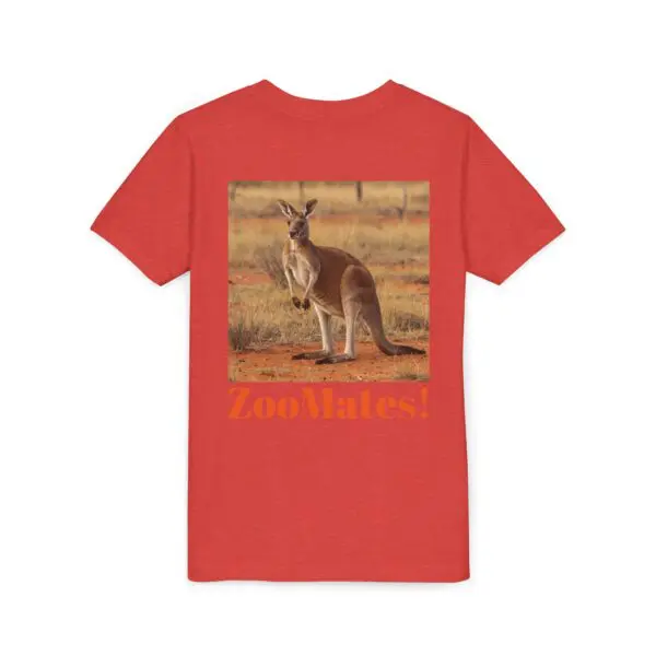 Youth Short Sleeve ZooMates! Tee - Fun Kangaroo Graphic Design T-Shirt for Animal Lovers - Image 36