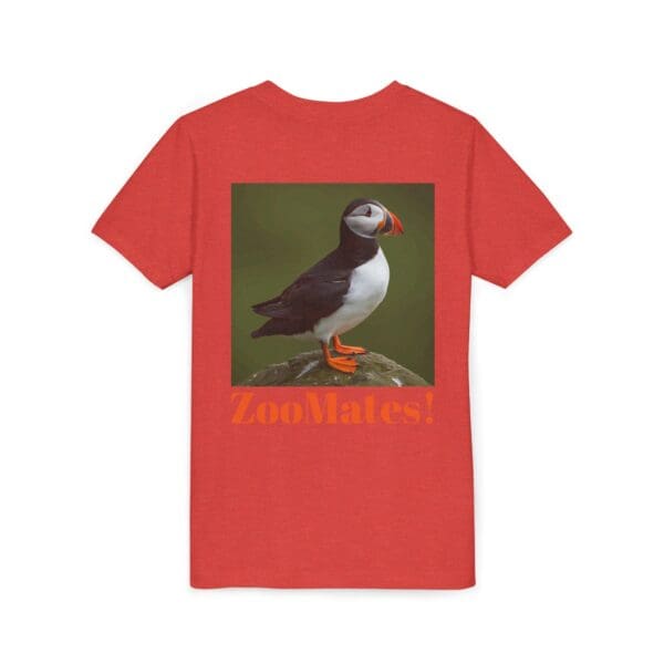 Youth Puffin Tee - 'ZooMates!' Fun, Cute Animal T-Shirt for Kids - Image 32