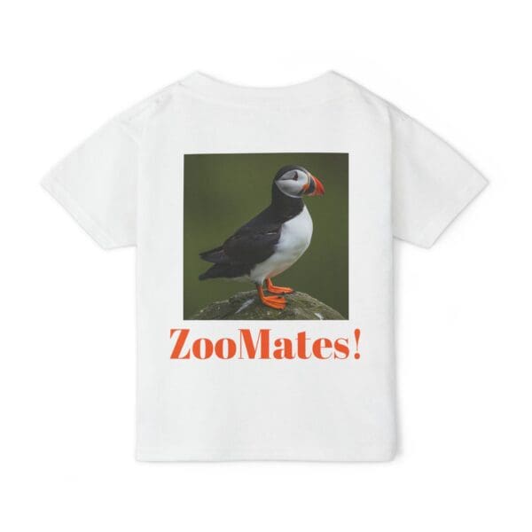 Toddler T-Shirt - Adorable Puffin Animal Graphic Tee - Image 2