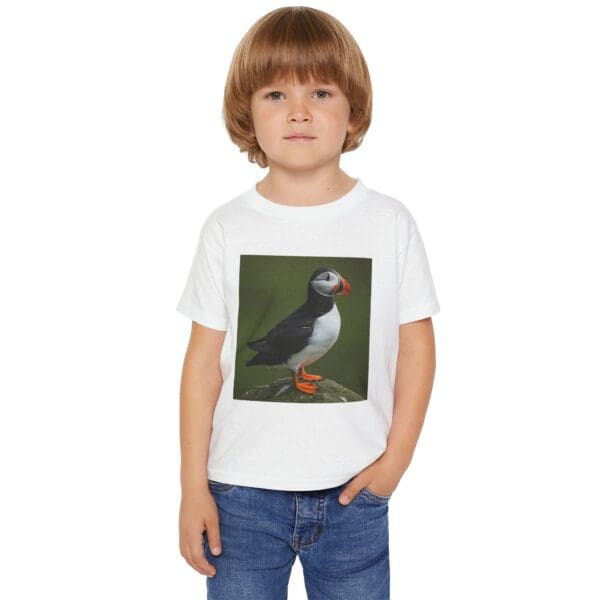 Toddler T-Shirt - Adorable Puffin Animal Graphic Tee - Image 3