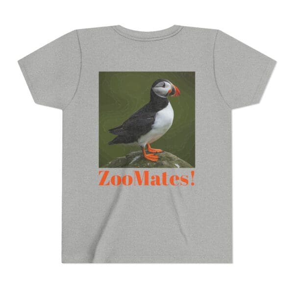 Youth Puffin Tee - 'ZooMates!' Fun, Cute Animal T-Shirt for Kids - Image 14