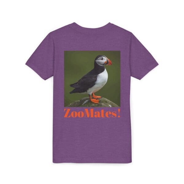 Youth Puffin Tee - 'ZooMates!' Fun, Cute Animal T-Shirt for Kids - Image 24