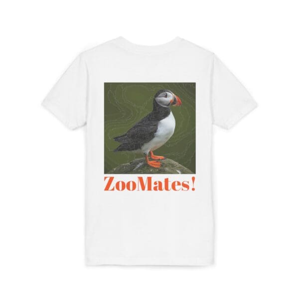 Youth Puffin Tee - 'ZooMates!' Fun, Cute Animal T-Shirt for Kids - Image 8