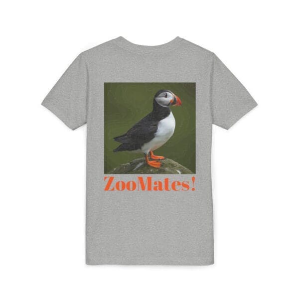 Youth Puffin Tee - 'ZooMates!' Fun, Cute Animal T-Shirt for Kids - Image 16