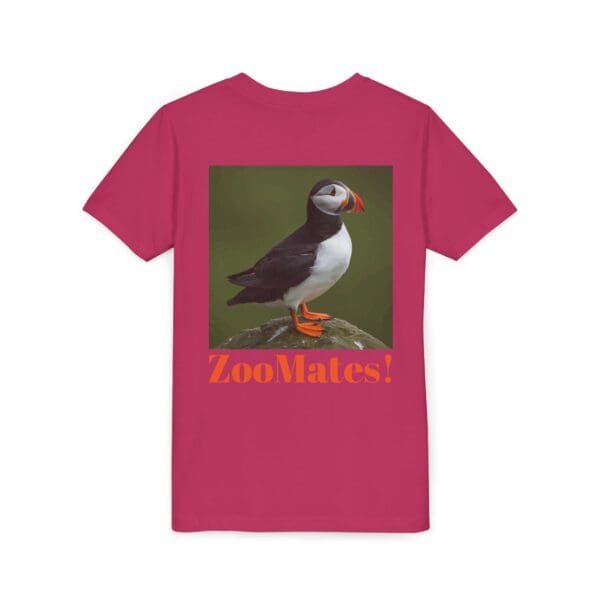 Youth Puffin Tee - 'ZooMates!' Fun, Cute Animal T-Shirt for Kids - Image 28