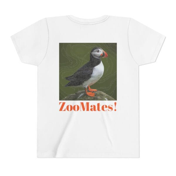 Youth Puffin Tee - 'ZooMates!' Fun, Cute Animal T-Shirt for Kids - Image 6