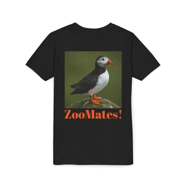 Youth Puffin Tee - 'ZooMates!' Fun, Cute Animal T-Shirt for Kids - Image 12