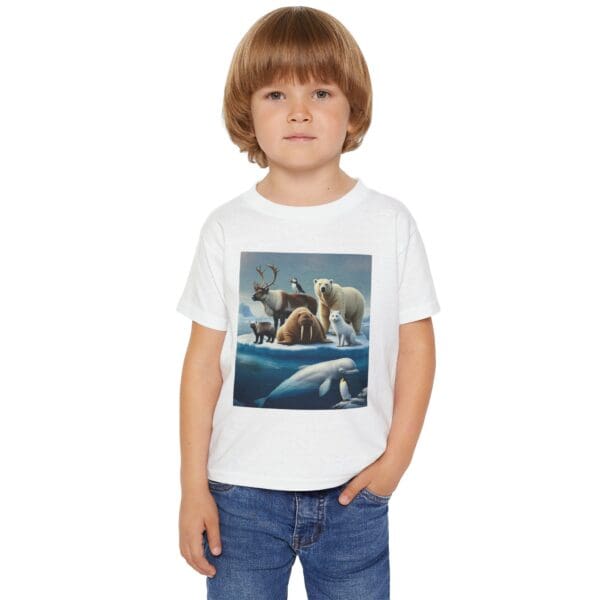Toddler ZooMates Animal T-Shirt -Adorable Arctic Animal Design - Image 2