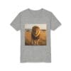 Youth Short Sleeve Tee - ZooMates! Large Lion Design - Image 3
