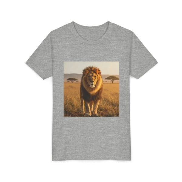 Youth Short Sleeve Tee - ZooMates! Large Lion Design - Image 3