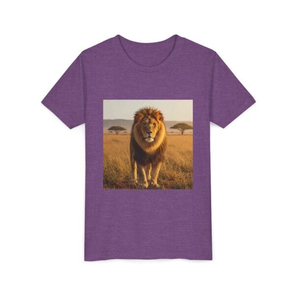 Youth Short Sleeve Tee - ZooMates! Large Lion Design - Image 27