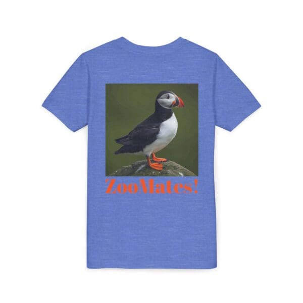 Youth Perfect Puffin Tee - 'ZooMates!' Fun, Cute Animal T-Shirt for Kids - Image 4
