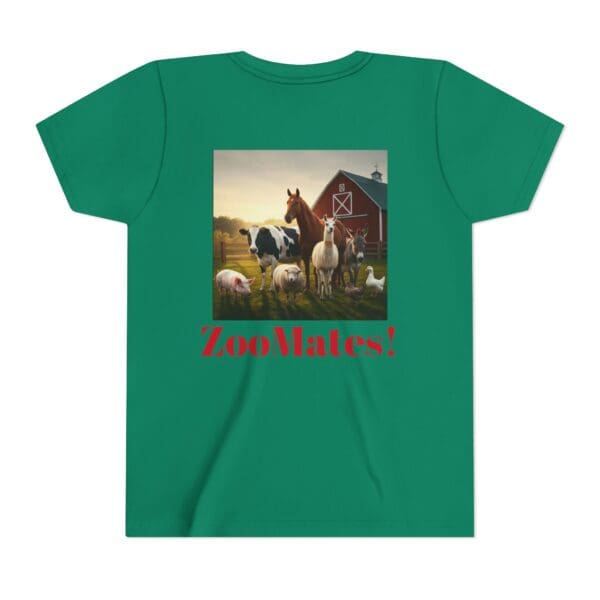 Youth Short Sleeve Tee with ZooMates! design and Fabulous Farm Animals - Image 10