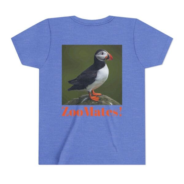 Youth Perfect Puffin Tee - 'ZooMates!' Fun, Cute Animal T-Shirt for Kids - Image 2