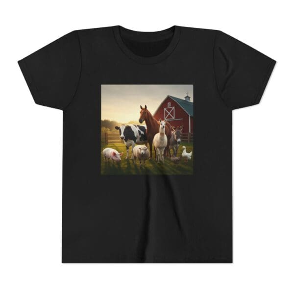 Youth Short Sleeve Tee with ZooMates! design and Fabulous Farm Animals - Image 5