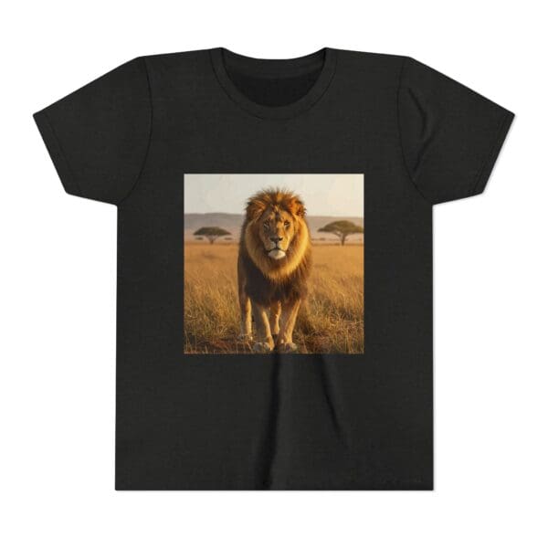 Youth Short Sleeve Tee - ZooMates! Large Lion Design - Image 13