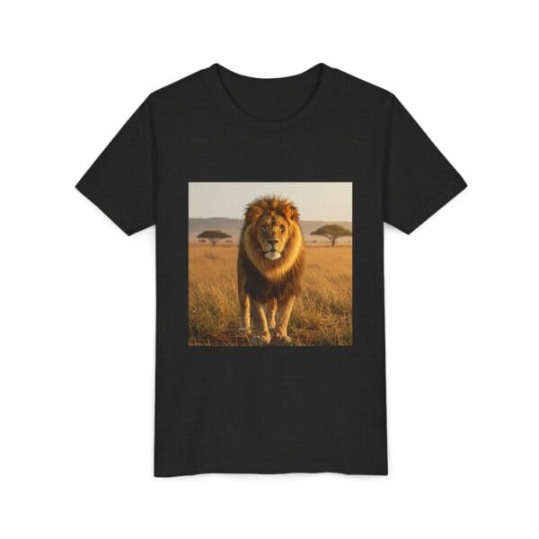 Youth Short Sleeve Tee - ZooMates! Large Lion Design - Image 15
