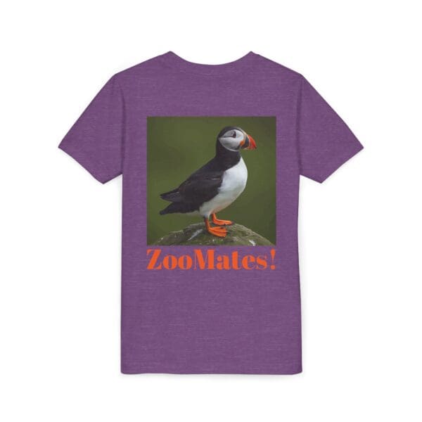 Youth Perfect Puffin Tee - 'ZooMates!' Fun, Cute Animal T-Shirt for Kids - Image 24