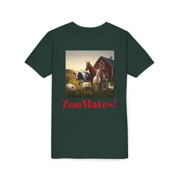 Youth Short Sleeve Tee with ZooMates! design and Fabulous Farm Animals - Image 16