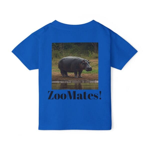 Toddler ZooMates! Adventure T-Shirt - Cute Design with Hippopotamus - Image 6
