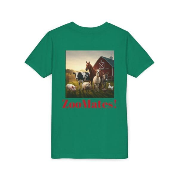 Youth Short Sleeve Tee with ZooMates! design and Fabulous Farm Animals - Image 12