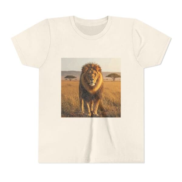 Youth Short Sleeve Tee - ZooMates! Large Lion Design - Image 9