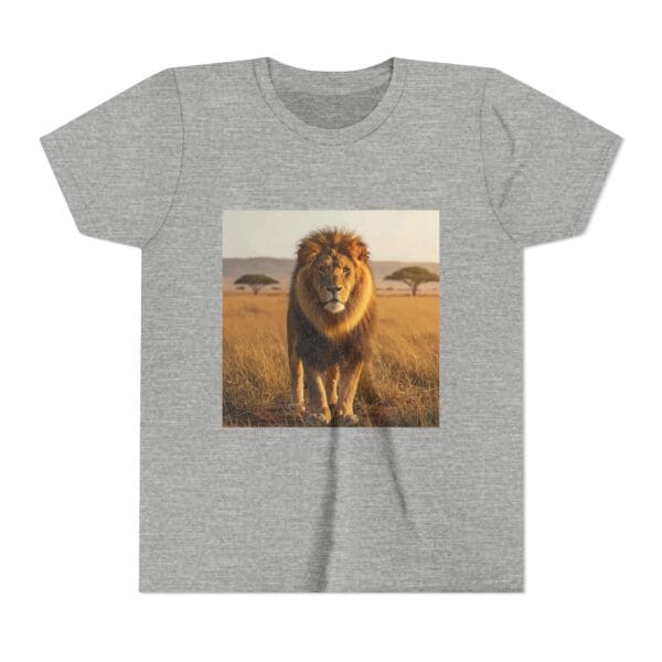 Youth Short Sleeve Tee - ZooMates! Large Lion Design