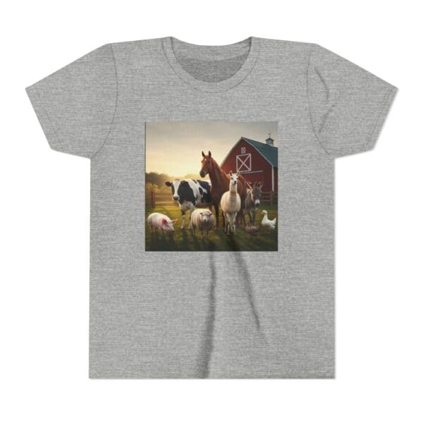 Youth Short Sleeve Tee with ZooMates! design and Fabulous Farm Animals - Image 17