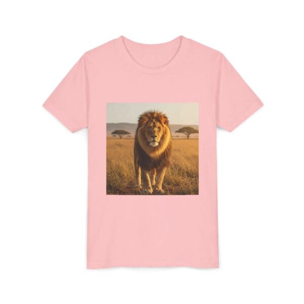 Youth Short Sleeve Tee - ZooMates! Large Lion Design - Image 39