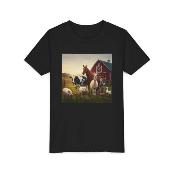 Youth Short Sleeve Tee with ZooMates! design and Fabulous Farm Animals - Image 7
