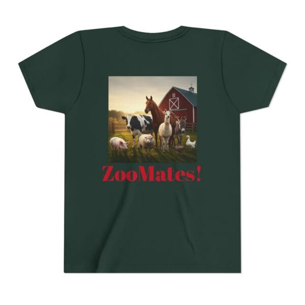 Youth Short Sleeve Tee with ZooMates! design and Fabulous Farm Animals - Image 14