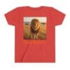 Youth Short Sleeve Tee - ZooMates! Large Lion Design - Image 42