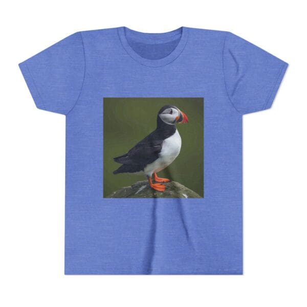 Youth Perfect Puffin Tee - 'ZooMates!' Fun, Cute Animal T-Shirt for Kids