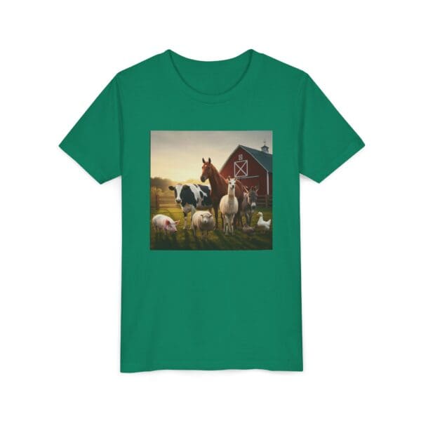 Youth Short Sleeve Tee with ZooMates! design and Fabulous Farm Animals - Image 11