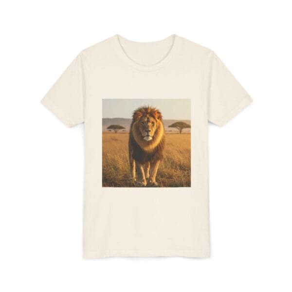 Youth Short Sleeve Tee - ZooMates! Large Lion Design - Image 11