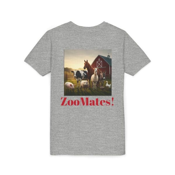 Youth Short Sleeve Tee with ZooMates! design and Fabulous Farm Animals - Image 20