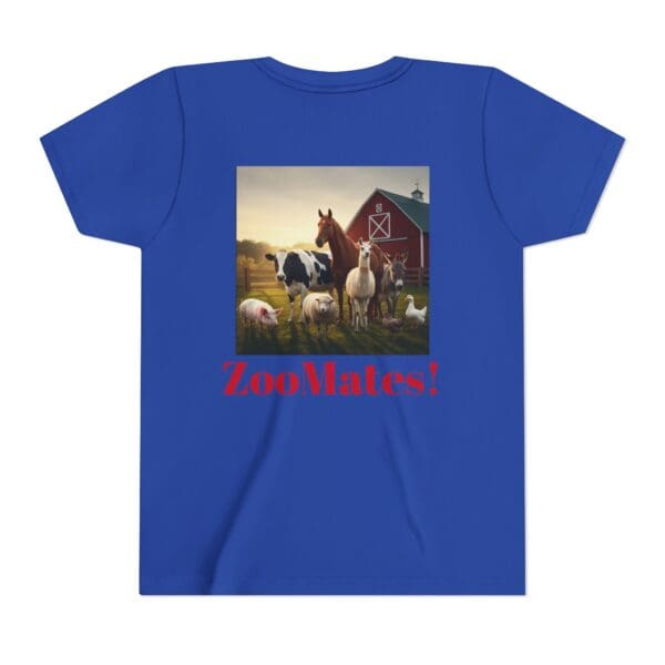 Youth Short Sleeve Tee with ZooMates! design and Fabulous Farm Animals - Image 22