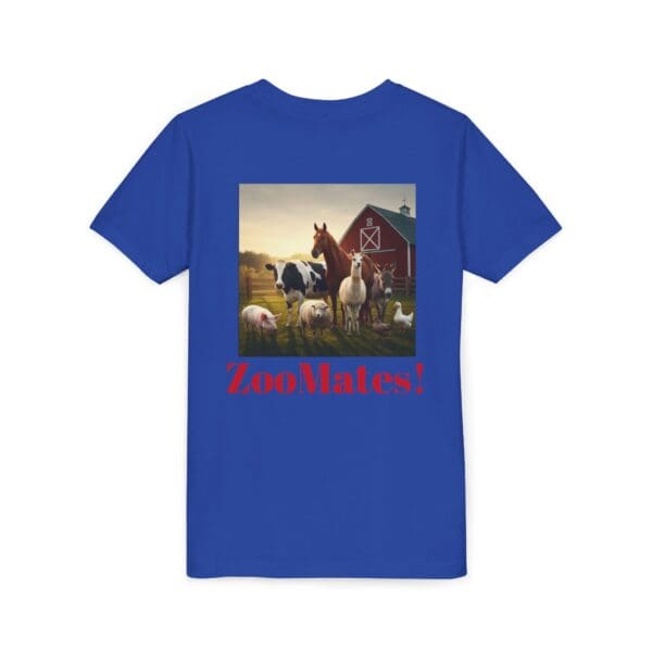 Youth Short Sleeve Tee with ZooMates! design and Fabulous Farm Animals - Image 24